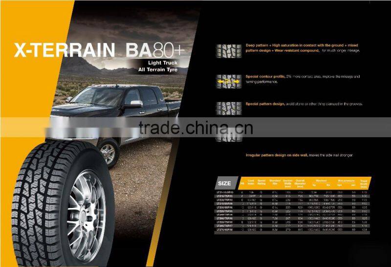 passenger car tyre tire atv tyre LT31*10.5R15