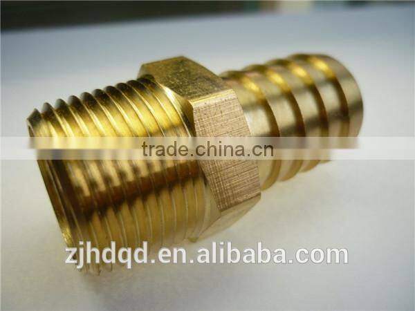 thread connection with sleeve for rubber hose male / thread connection/ brass connector ,high quality brass fitting