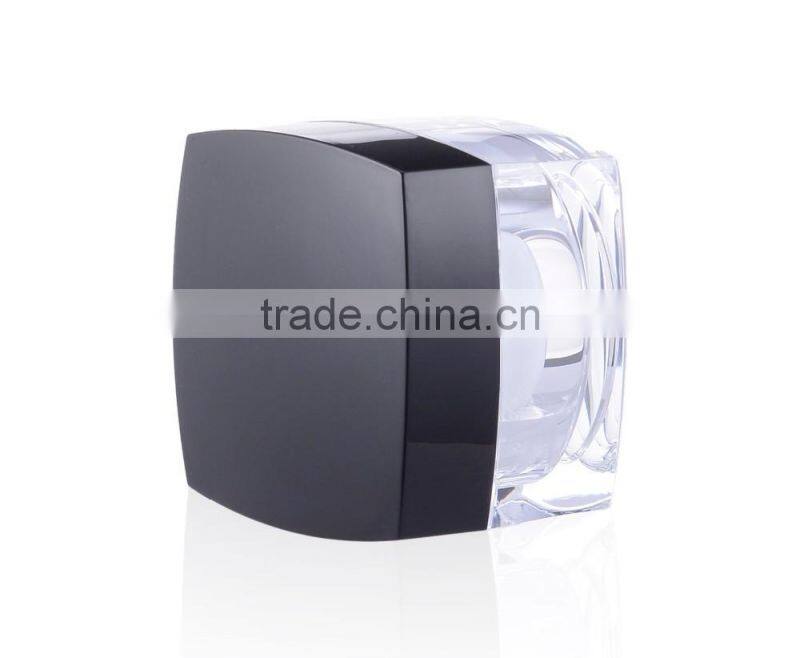Square plastic acrylic cosmetic jar acrylic 15 30 50