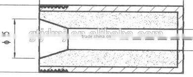 Boron carbide venturi boron carbide nozzle for sandblasting