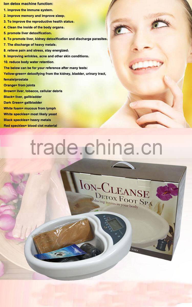 2017 water foot detox foot spa machine /dual detoxification ion cleanse detox machine