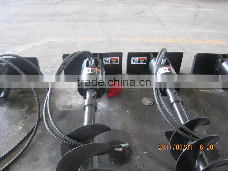 skid steer loader attachment earth auger powerhead