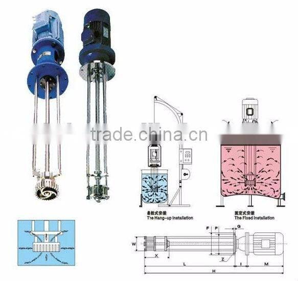 SS304 peanut butter jacketed mixer tank