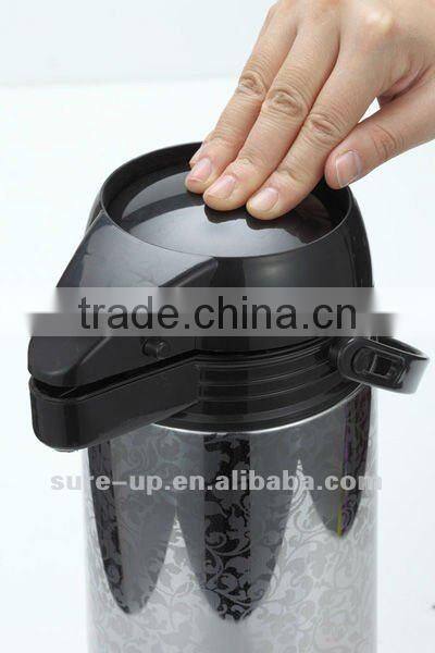 1.9L thermos,stainless steel vacuum airpot with glass liner,vacuum flask,kettle