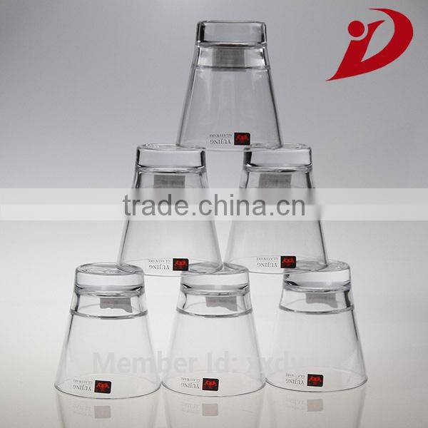 2014 hot selling novelty inexpensive glassware supplier red wine glass cup