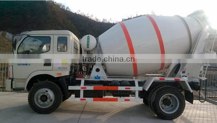 4x2 FOTON 3cbm to 5cbm Mini Cement Mixer Truck