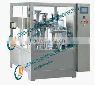 automatic plastic bag gaven filling and sealing machine