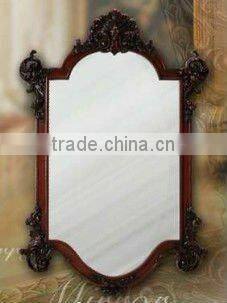 Wooden classical hand carved wall mirror, MOQ:1PCS(B70117)