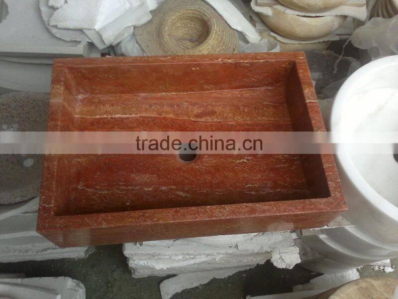 rectangular drop bathroom sink;marble sink;fancy bathroom sinks