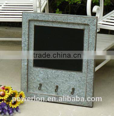 Square Metal Wall hook with blackboard PL08-35103