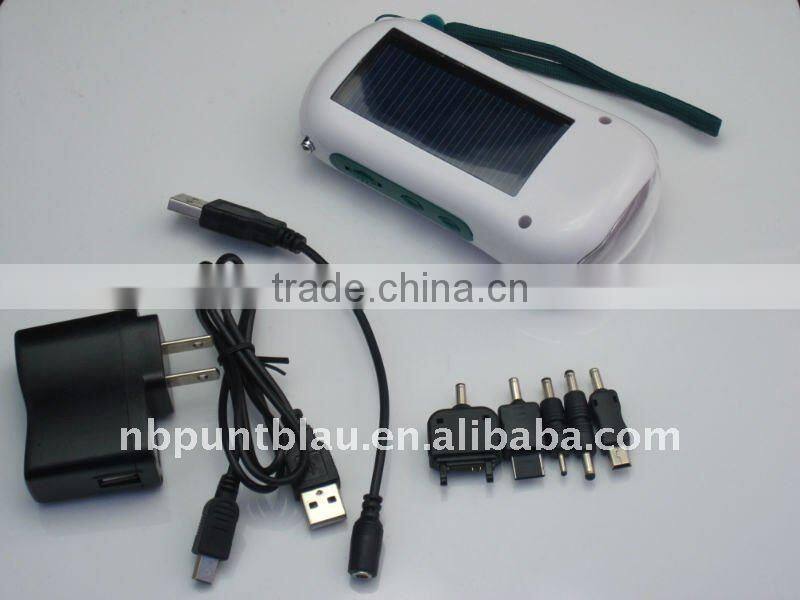 solar charger with radio