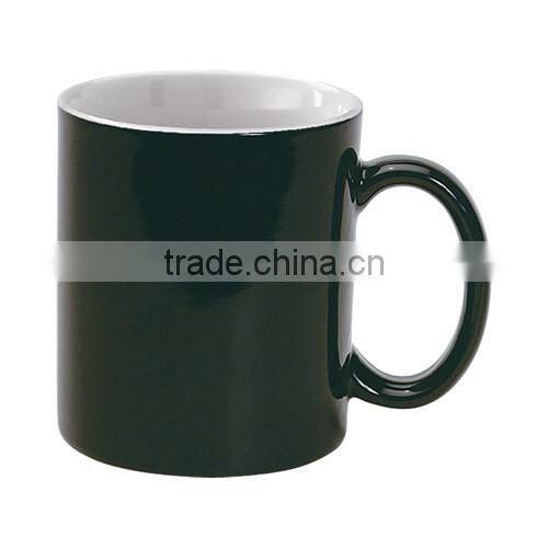 coloured mug with white inside part 300ml