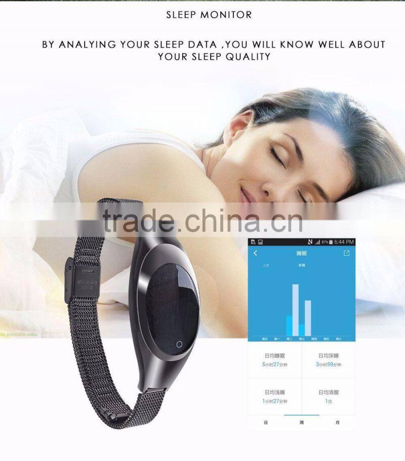 Intelligent Multifunctional Z18 Bracelet With Blood Pressure Monitor/Call Reminder/Clock Alarm, Smart Bluetooth Jewelry Bracelet
