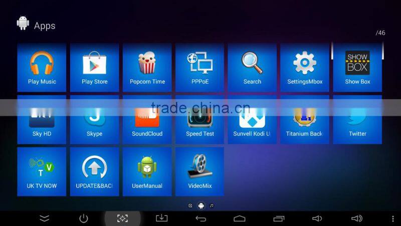 2016 New Arrival Best Android TV Box Amlogic S905 2GB DDR/16GB EMMC Android 5.1 Q-Box TV Box Kodi Full Loaded