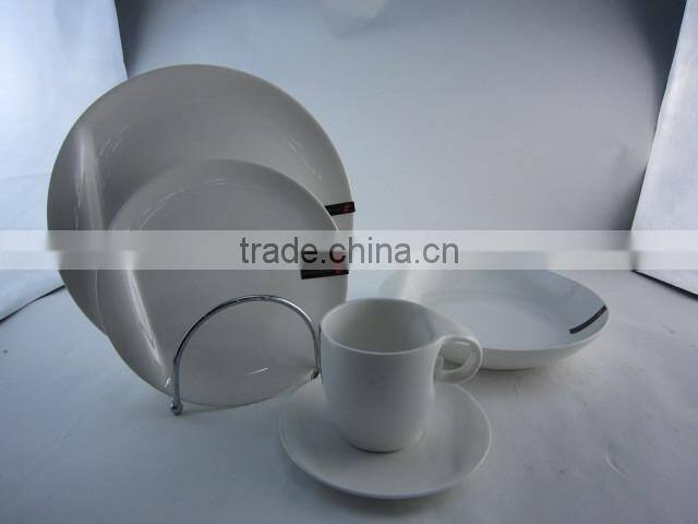 20 pcs 30 pcs white porcelain dinner set