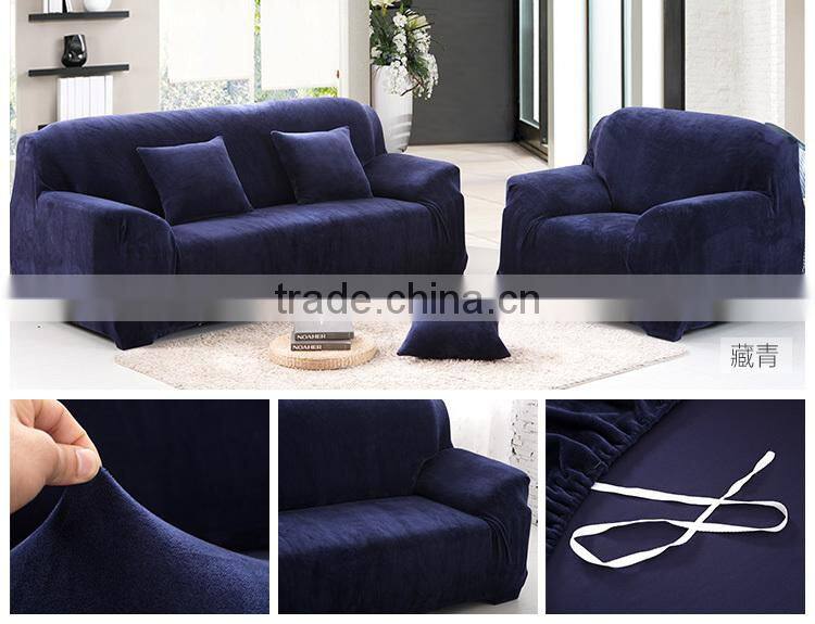 wholesale quality Autumn winter elastc flannel fabric protective sofa cover LQ-SC100