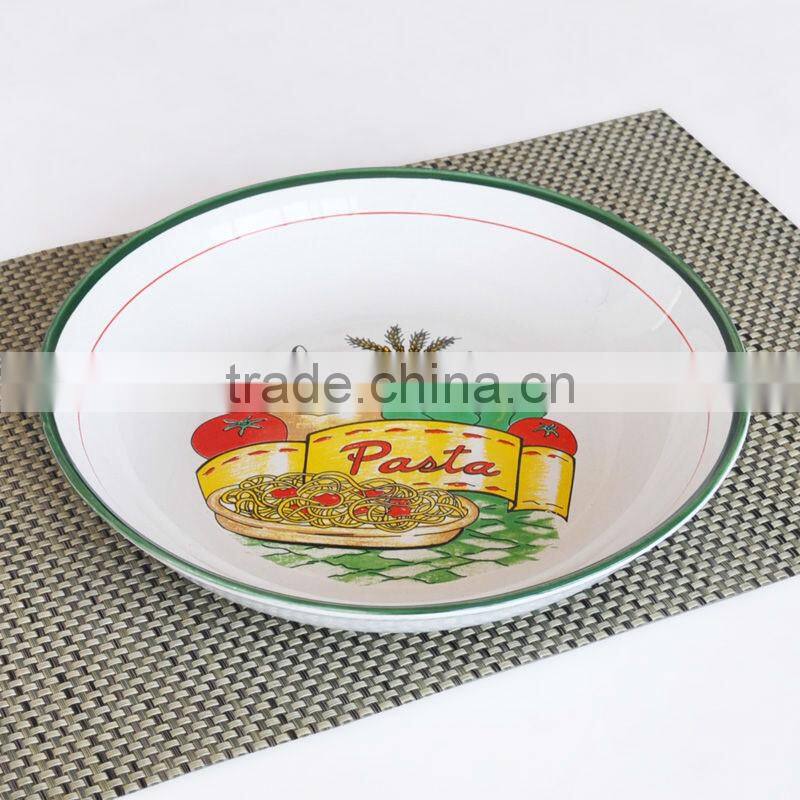 5pcs porcelain pasta bowl set with decal,7pcs pasta bowl set