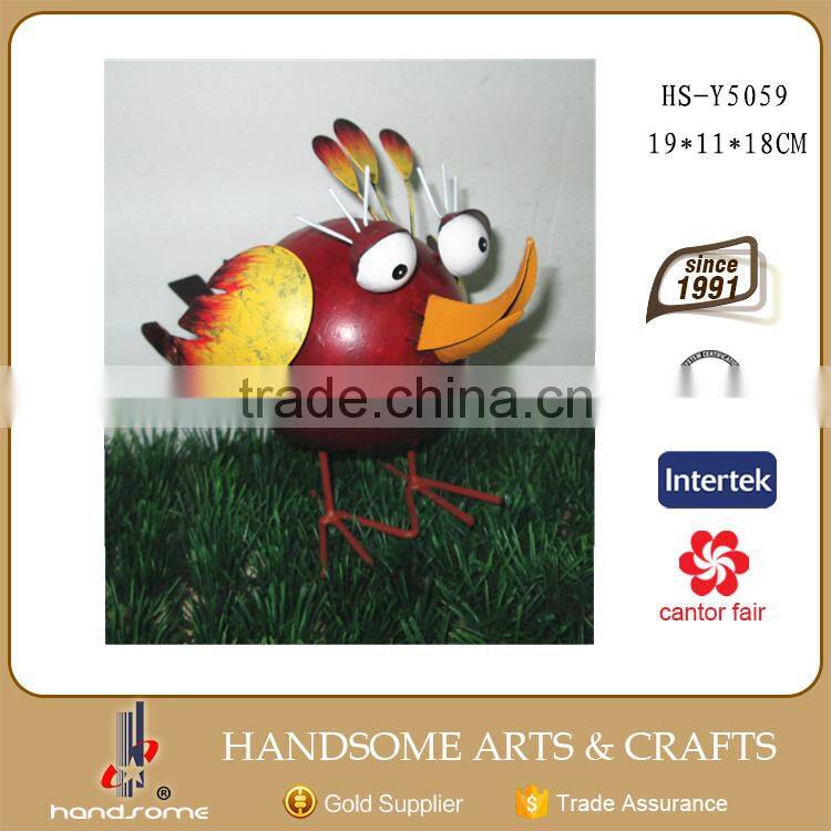 22CM Funny Dancing Bird Figurine Small Metal Letters for Crafts