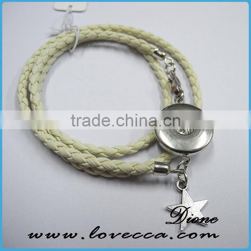 2015 new snap button bracelet snap bracelet