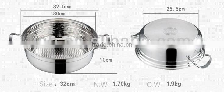 stainless steel high quality casserole pot/soup pot