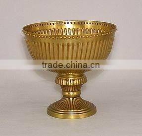 copper plated centerpiece metal vase