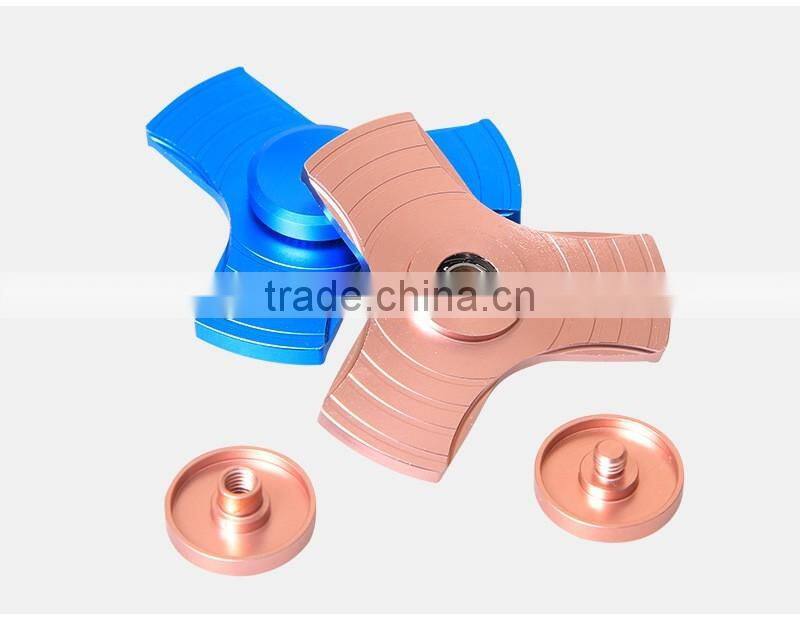 Wholesale metal Hand Finger spinner aluminum alloy tri Fidget Spinner