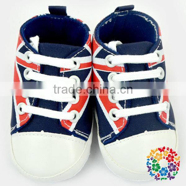 2015 Cute Fashion New Arrival Bling Navy Blue Baby Crib Shoes Wholesale Baby Shoes