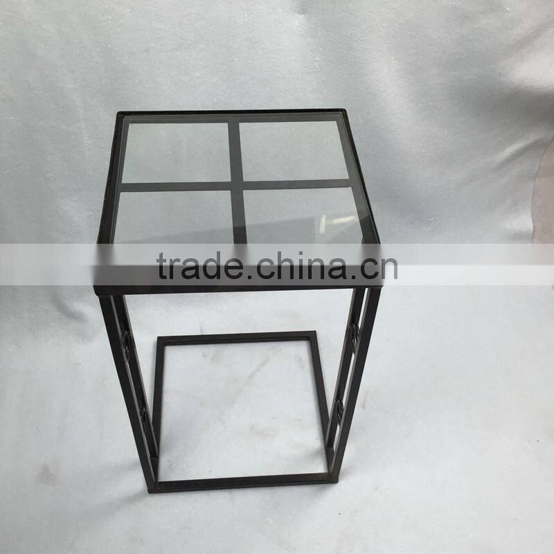 Dongguan furniture modern metal iron black end side table frame
