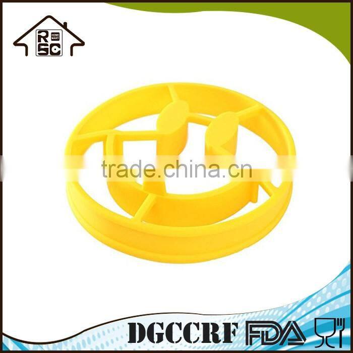 NBRSC DIY Smiley Face Fried Egg Mold Silicone Smile Shaped Pancakes Omelette Device
