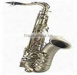 antique gold finish bass saxophone, Bb sax, professional saxophone