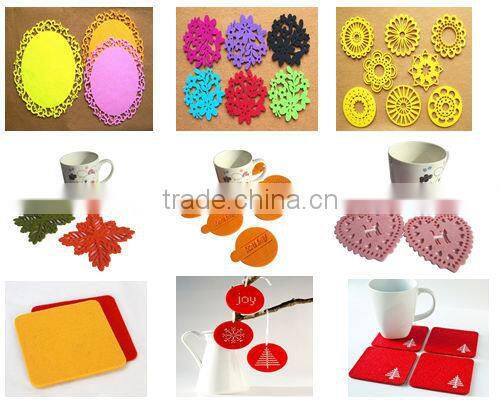 2017 hot new products china supplier wholesale alibaba website custom felt handmade fancy glass tea cup mats made in china