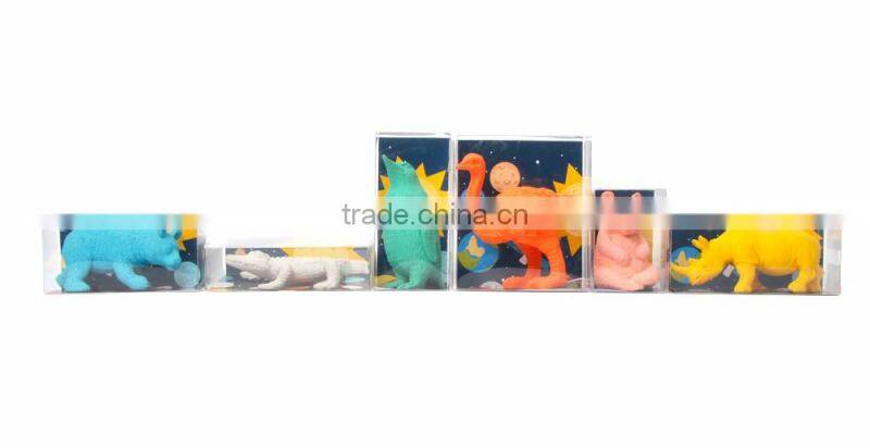 Wholesale High Quality Novelty 3D Dinosaur Shaped Print Eraser