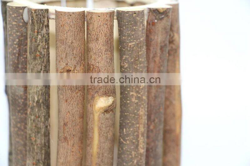 Wooden Pen Holder. Wood Branch Pen Pot, Cylinder Wood Pen Holder