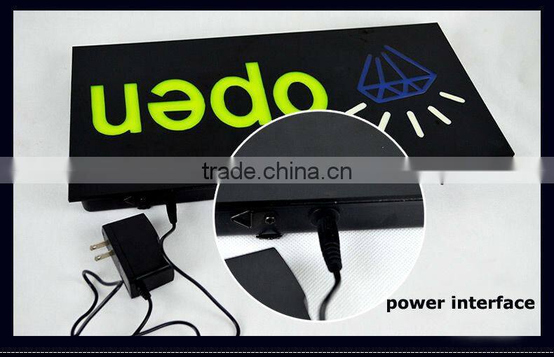 Outdoor LED cafe sign / open and welcome LED light up display board / full color LED advertising signs
