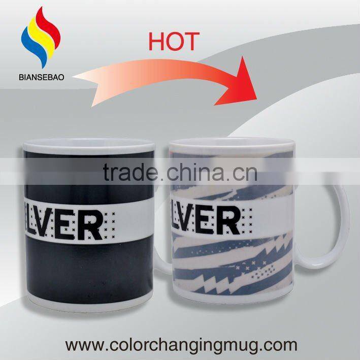 Promotional Design Changing Color Ceramic Cup