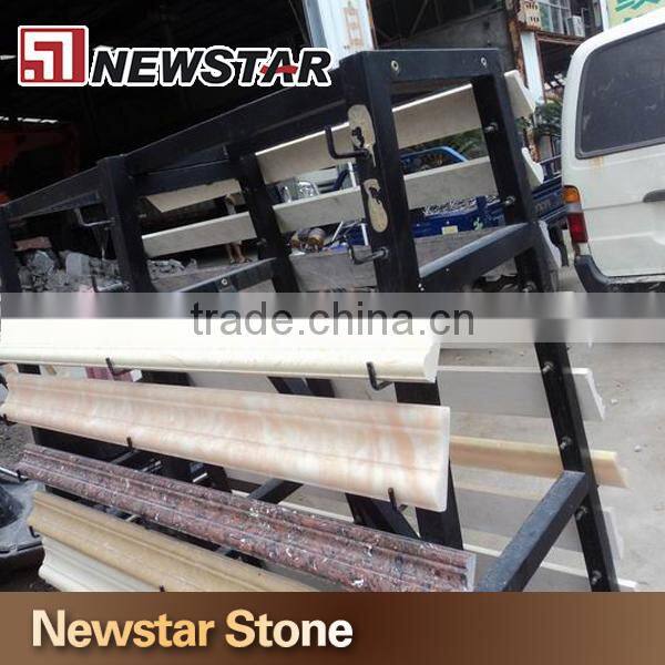 Polished Natural Marble Floor Border