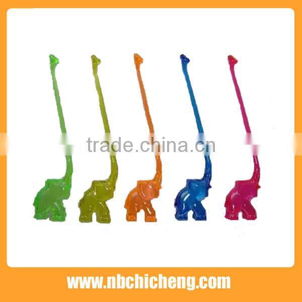 8 pcs Plastic Colorful Swizzle Sticks