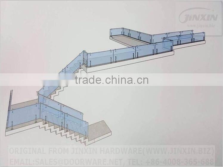 JINXIN frameless glass railing spigot for Australia standard pool fence