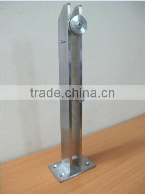 JINXIN stainless steel railing_mini post balcony design spigot for glass pooling fence