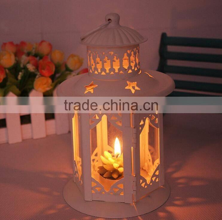 outdoor decorative house Style OEM Metal Lantern Candle Holders