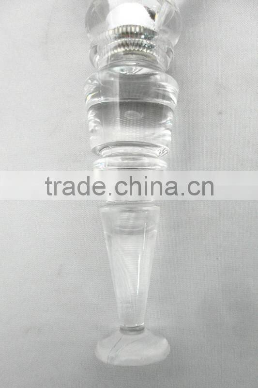 LED high clear acrylic heart shaped wine stopper