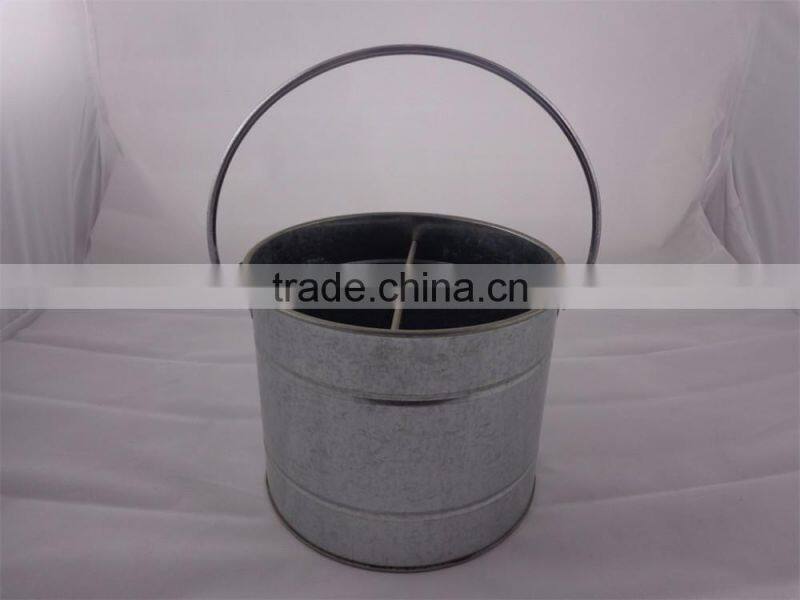 Galvanized Utensil Caddy