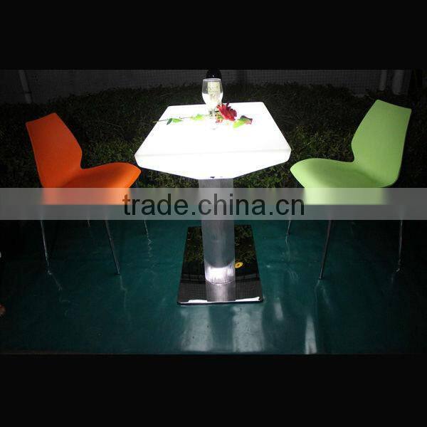 aluminum base LED event furniture table, led lighted cocktails tables