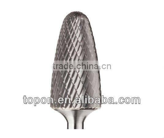 double cut radius end carbide rotary cutter