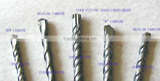 410mm tungsten carbide drill bits sds plus shank