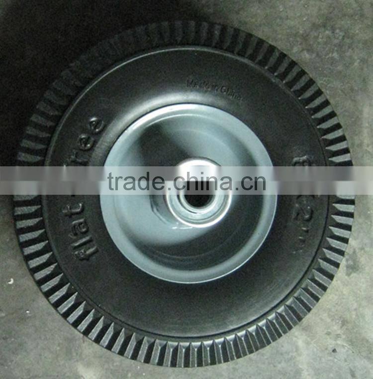 2.50-4 PU foam wheel+spoke for hand trolley hand truck