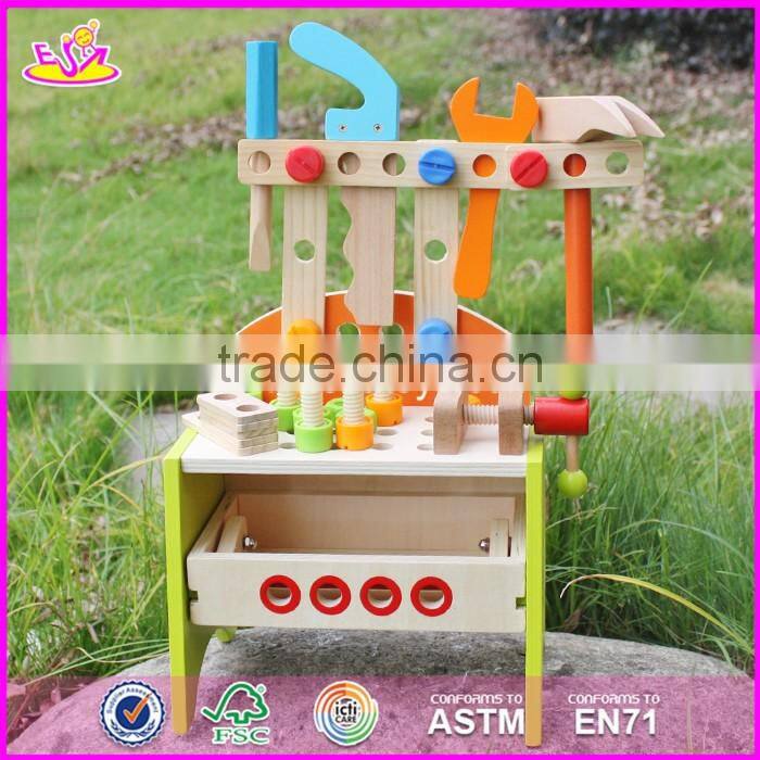 2017 Hot sale educational wooden diy toy for kids W03D030-S