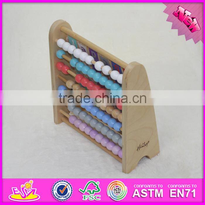 2016 new design baby abacus wooden early learning toy W12A048