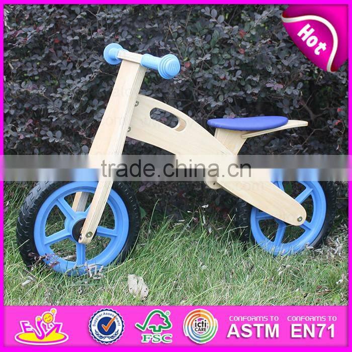 2016 top sale kids wooden bike bicycle,high quality child wooden bike bicycle W16C133