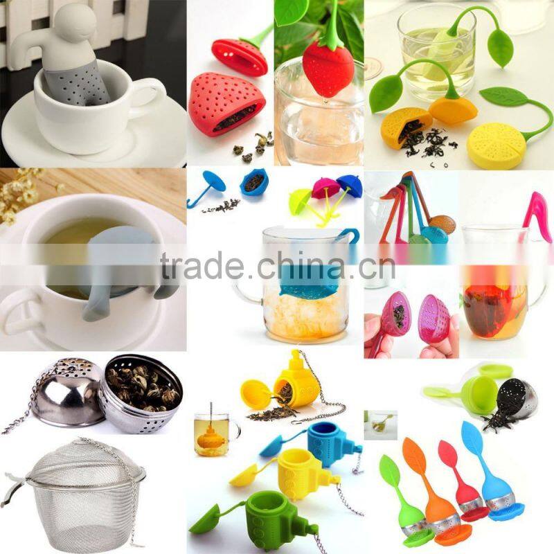 The Silicone Shark Shape Tea Infuser Maker Set Cup Decor Tea Bag Strainer Filter